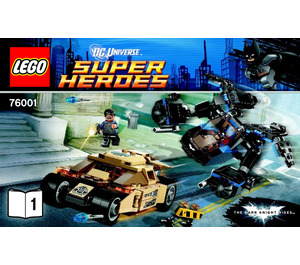 LEGO The Netopýr vs. Bane: Tumbler Chase 76001 Instructions
