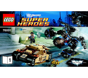 LEGO The Bat vs. Bane: Tumbler Chase 76001 Instrukce