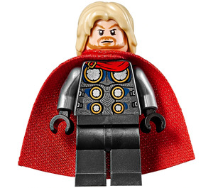 LEGO Thor s Pearl Dark Šedá Oblek a Plášť Minifigurka