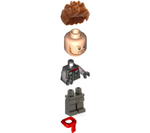 LEGO Thor s Pearl Dark Šedá Oblek a Šátek Minifigurka