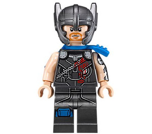 LEGO Thor s Pearl Dark Šedá Oblek s Helma a Scabbard Minifigurka