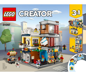 LEGO Townhouse Pet Shop & Café 31097 Instrukce