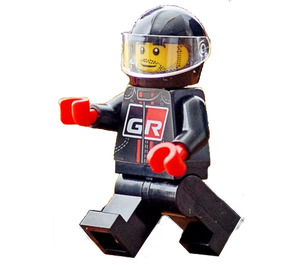 LEGO Toyota driver s Helma Minifigurka