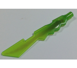 LEGO Transparent Bright Green Ice meč s Průhledný Black Centrum (11439)