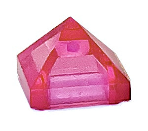 LEGO Transparentní tmavě růžová Sklon 1 x 1 x 0.7 Pyramida (22388 / 35344)