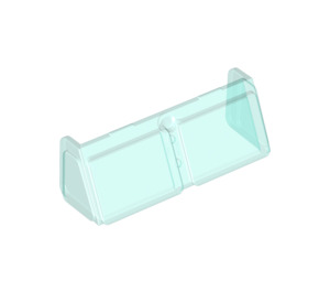 LEGO Transparent Light Blue Sklo for Čelní sklo 2 x 6 x 2 (13756 / 35168)