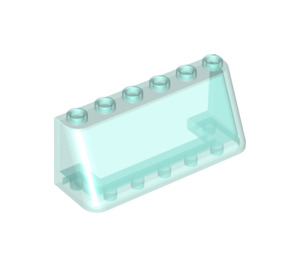 LEGO Transparent Light Blue Čelní sklo 2 x 6 x 2 (4176 / 35336)