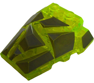 LEGO Klín 4 x 4 s Jagged Angles s Dark Stone Šedá (64867 / 85048)