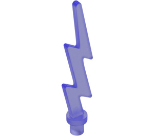 LEGO Transparentní fialová Lightning Bolt (Single) (27256)