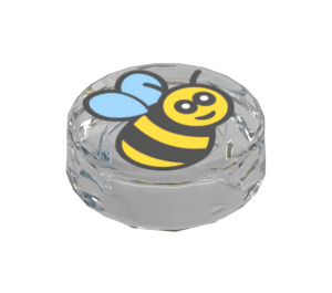 LEGO Transparentní Dlaždice 1 x 1 Kolo s Bee (35380 / 79139)