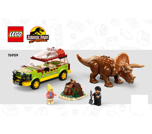 LEGO Triceratops Research 76959 Instrukce