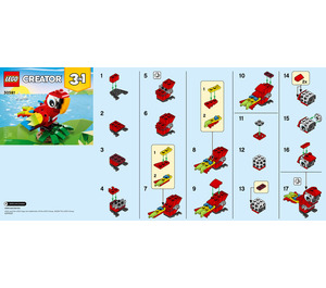 LEGO Tropical Parrot 30581 Instrukce