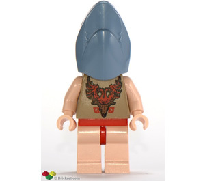 LEGO Viktor Krum s Sand Modrá Žralok Hlava Minifigurka