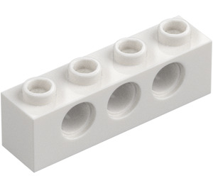 LEGO Bílá Kostka 1 x 4 s otvory (3701)