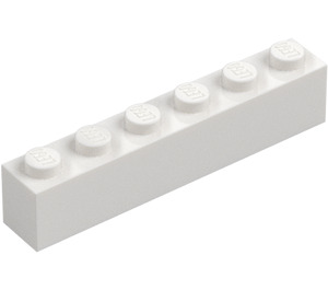 LEGO Bílá Kostka 1 x 6 (3009 / 30611)