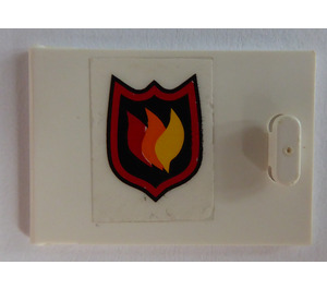 LEGO Skříňka 2 x 3 x 2 Dveře s oheň logo (Pravá) Samolepka (4533)
