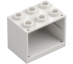 LEGO Bílá Skříňka 2 x 3 x 2 se zapuštěnými cvočky (92410)