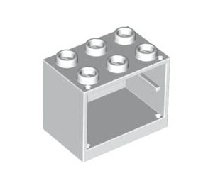 LEGO White Skříňka 2 x 3 x 2 se zapuštěnými svorníky (92410)