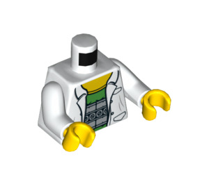 LEGO Doc Ock s Bílá Laboratorní plášť a Mechanický Paže Minifigurka Trup (973 / 76382)