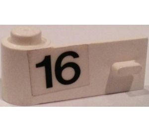 LEGO Dveře 1 x 3 x 1 Levá s "16" Samolepka (3822)