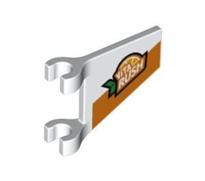 LEGO Vlajka 2 x 2 Angled s Vita Rush logo bez Flared Edge (44676 / 73912)