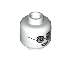 LEGO Moaning Myrtle Minifigure Hlava (Zapuštěný masivní čep) (3626 / 67341)