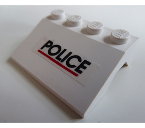 LEGO Blatník Sklon 3 x 4 s "Policie" Samolepka (2513)