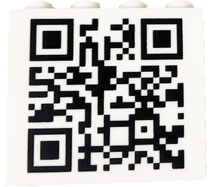 LEGO Panel 1 x 4 x 3 s QR Code s bočními podpěrami, dutými cvočky (35323)