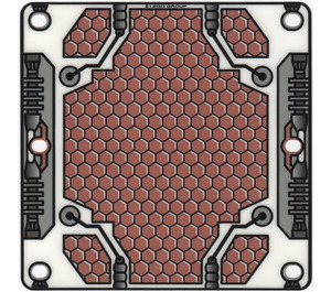 LEGO Plast Prostěradlo s Solar Panel Printed Vzor