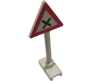 LEGO Dopravní značka Trojúhelník s Dangerous Intersection Sign (649 / 81294)