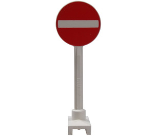 LEGO Roadsign Kulatá s No Entry Sign