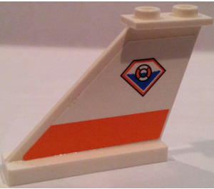 LEGO Kormidlo 1 x 3 x 4 s Pobřežní hlídka logo (Levý) Samolepka (2340)