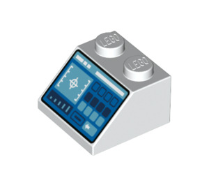 LEGO Sklon 2 x 2 (45°) s Control Panel s Targeting Screen (3039 / 73773)