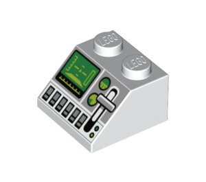 LEGO Sklon 2 x 2 (45°) s Green Control Screen (3039 / 73775)