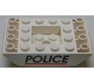 LEGO Sklon 4 x 6 (45°) Dvojitý Převrácený s Policie (30183)