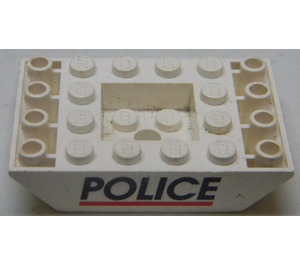 LEGO Sklon 4 x 6 (45°) Dvojité Převrácený s Policie (30183 / 83045)