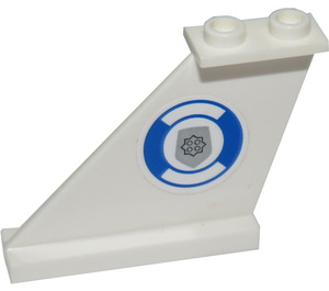 LEGO ocasní plocha 4 x 1 x 3 s Policie Badge a Life Prsten (Pravá) Samolepka (2340)