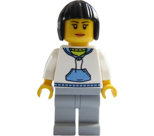 LEGO Žena v Bílá Svetr Minifigurka