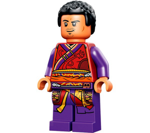 LEGO Wong s Tmavě červená Robe a Dark Fialová Nohy Minifigurka