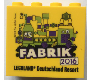 LEGO Kostka 2 x 4 x 3 s Fabrik 2016 Legoland Deutschland Resort (30144)