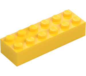 LEGO Žlutá Kostka 2 x 6 (2456 / 44237)