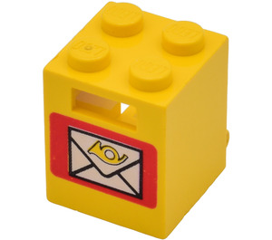 LEGO Kontejner 2 x 2 x 2 s Mail Envelope s pevnými čepy (4345)