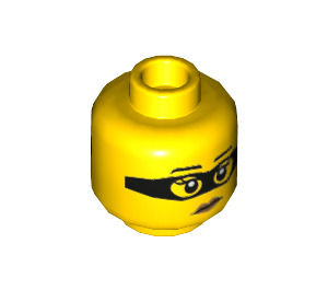 LEGO Criminal Minifigure Hlava (Zapuštěný masivní čep) (3626 / 84784)