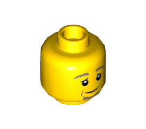 LEGO Dr. Barnaby Wylde Minifigure Hlava (Zapuštěný masivní čep) (3626 / 98832)