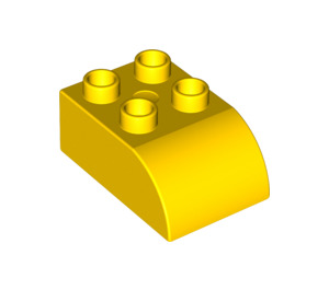 LEGO Duplo Kostka 2 x 3 s Zakřivená Rohí část (2302)