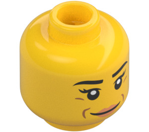 LEGO ženský Hlava s Smile (Zapuštěný pevný cvoček) (3626 / 101367)