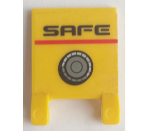 LEGO Vlajka 2 x 2 s 'Safe' Samolepka bez Flared Edge (2335)