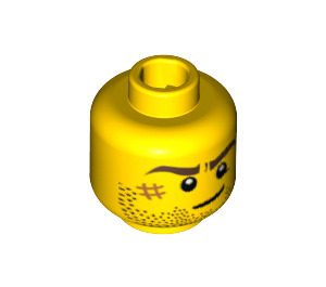 LEGO Hlava s Strniště, Scar a Crooked Smile (Zapuštěný pevný cvoček) (10260 / 14759)