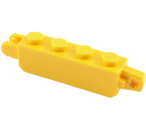 LEGO Yellow Závěs Kostka 1 x 4 Zamykání Dvojitý (30387 / 54661)