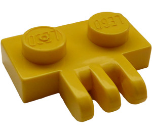 LEGO Yellow Závěs Deska 1 x 2 s 3 Stubs (2452)